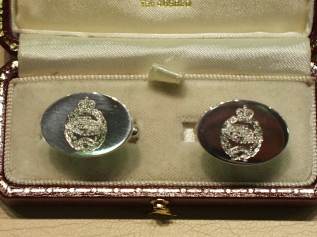 Royal Tank Regiment Sterling Silver cufflinks - Click Image to Close
